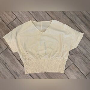 Linen Cream Women's Top